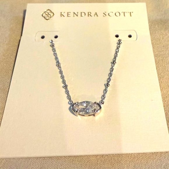 Genevieve Silver Satellite Short Pendant Necklace - Picture 4 of 6